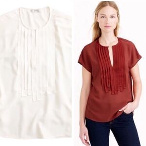 J. CREW Grosgrain Ribbon Trimmed Top